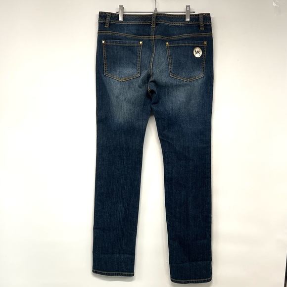 Michael Kors Blue Straight Leg Denim Jeans - Picture 6 of 12